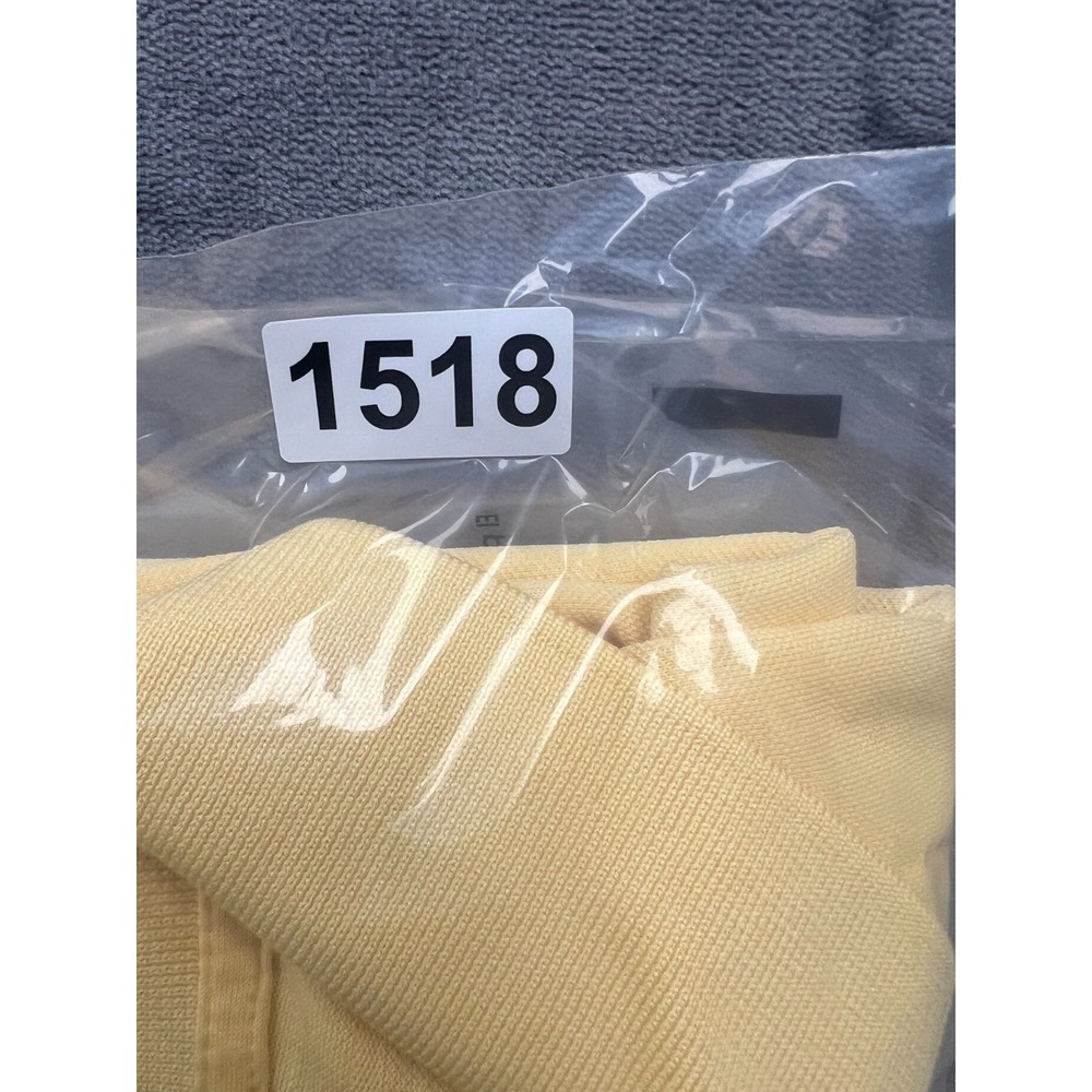 Brooks Brothers Golf Polo Shirt Womens XL Yellow Performance Collared Side Slit - Picture 8 of 8